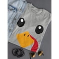 thumbnail image 3 of Turkey Face Women's Shaped T-shirt, 3 of 4