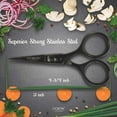 thumbnail image 3 of O'Creme Super Sharp Chef Scissors All Stainless Steel Snips Garnishing Tool Purple, 3 of 6