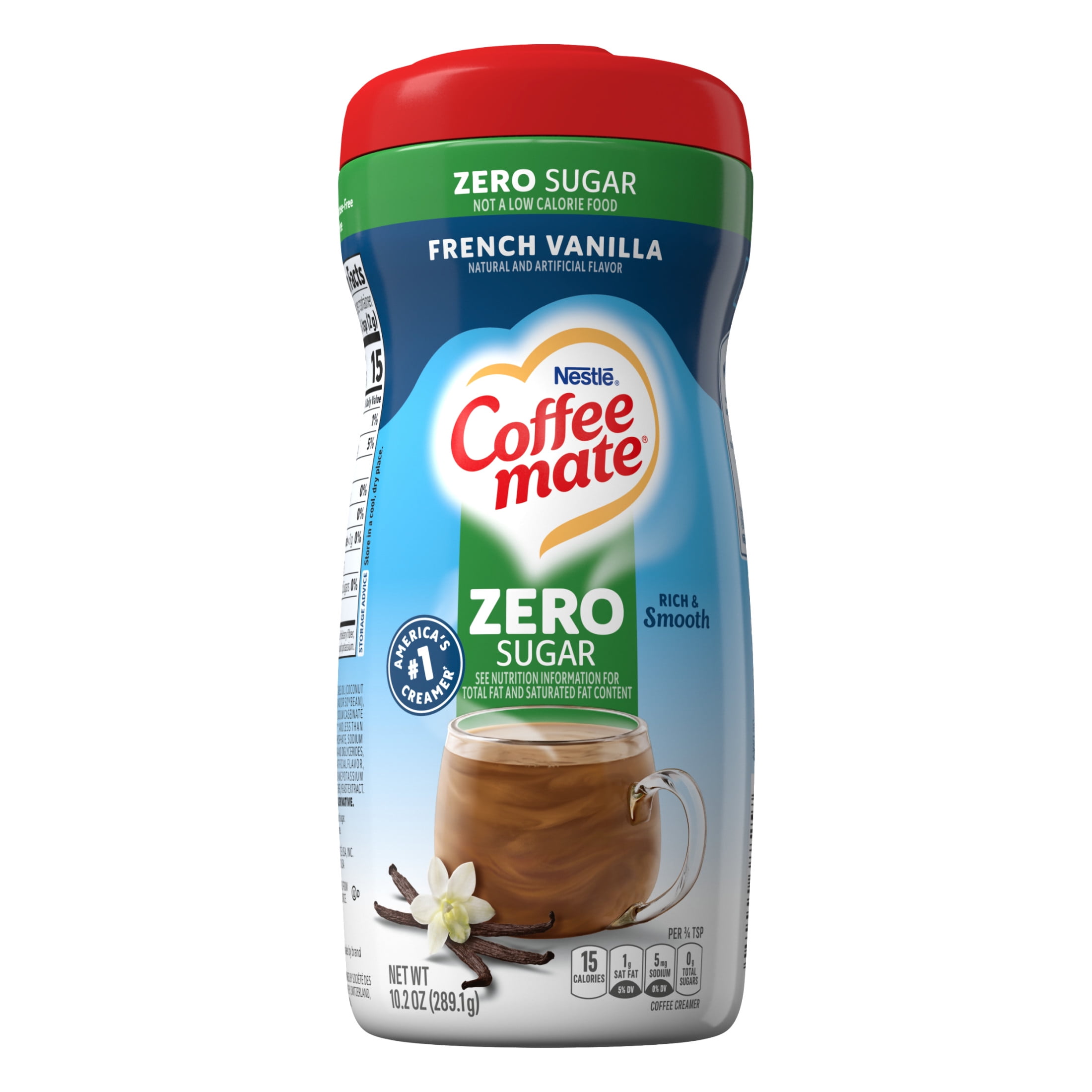 Coffee mate French Vanilla Zero Sugar Powder Coffee Creamer, 10.2 oz