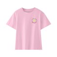 thumbnail image 5 of Odeerbi Toddler Boys Girls Summer Cartoon Print Shirt Toddler Baby Comfortable Solid Color Top Print Short Sleeve Cotton T-shirt Pink 5-6 Years, 5 of 5