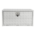 thumbnail image 2 of EDTara Lockable Aluminum Toolbox Chest, Heavy Duty Diamond Plate Storage Organizer With Keys for Trucks, Rvs, and Trailers, 2 of 6