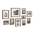 thumbnail image 2 of Kate and Laurel Bordeaux Gallery Wall Frame Kit, Set of 10 with Assorted Size Frames in Natural Rustic Finish, 2 of 8
