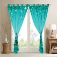 thumbnail image 2 of Teal Rose 30%-50% Blackout Curtains Diamond Crystal Fluid Art Curtains for Living Room,Abstract Ombre Curtains And Drapes 2 Panels (42Wx84L), 2 of 5
