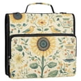 thumbnail image 5 of FORMRS Zipper Binder with Shoulder Strap 2-inch Ring 500 Sheet Capacity File Bag, Floral Birds Pattern, 5 of 5
