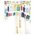 thumbnail image 6 of Sunny Fashion Girls Sleeveless Chiffon Dress Colorful Pencil Print With Yellow Tassel Belt Summer Casual Dresses 6 Years, 6 of 7