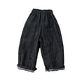 thumbnail image 2 of DOMELAY 1/6 Scale Wide Leg Pants 12 Inch Man Figure Trousers DIY Accessory, Dressing Up black, 2 of 8