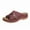 Wine, variant on Anuirheih Sandals for Women, Summer Women's Sandals Casual Slip-On Wedge Open Toe Summer Sandal(Brown)