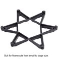 thumbnail image 3 of Uxcell Plastic Triangle Plant Pot Feet Flower Planter Bottom Stand Rack Riser Black, 3 of 5