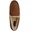 thumbnail image 2 of Franco Vanucci Men's Slip-On Moccasin Slippers-Faux Suede, Plush Lining , Indoor /Outdoor Comfort -Brown-Size 8, 2 of 7