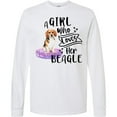 thumbnail image 3 of Inktastic A Girl Who Loves Her Beagle Long Sleeve T-Shirt, 3 of 5