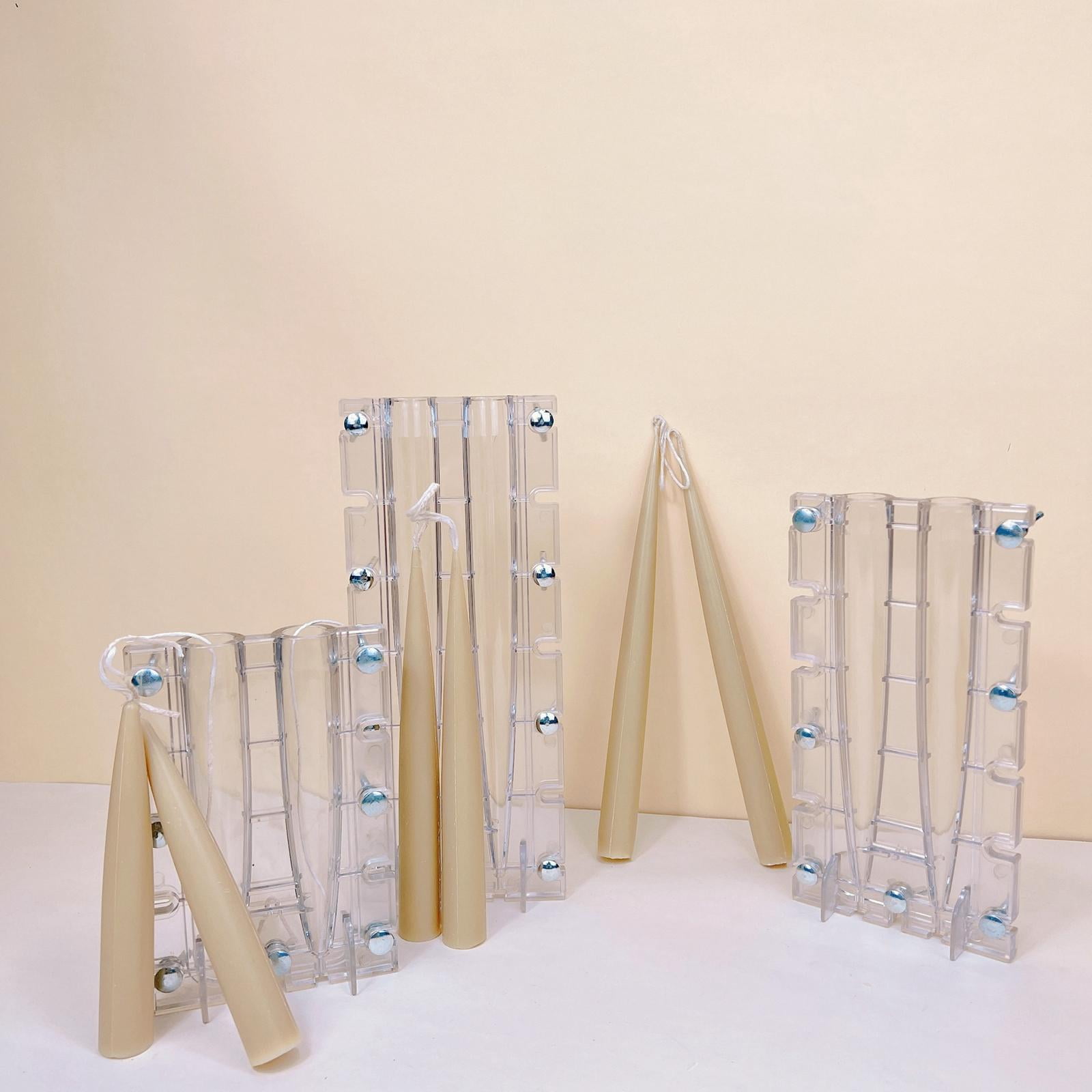 FVDPWYE Candle Making Mould DIY Handmade Crafts Tapered Rod Shaped Candle Model Supplies 2.1x15.2cm