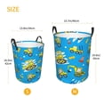 thumbnail image 3 of Sikiie Cute Car Cartoon Print Round Dirty Clothes Basket, Waterproof Standing Foldable Storage Basket, for Laundry Room, Bedroom, Bathroom Storage-Medium, 3 of 6