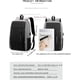 thumbnail image 3 of Mochila de herramientas Brillar negra impermeable con puerto de carga USB para computadora de 15,6 pulgadas, 3 of 5