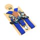 thumbnail image 4 of Juego de tirantes y pajarita para niños con 3 pinzas en forma de Y, práctico y portátil, para niños de 1 a 8 años. Azul, 4 of 9