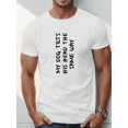 thumbnail image 1 of Mon Chien Bascule, T-shirt à Manches Courtes Col Rond Décontracté pour Hommes, Haut Confortable pour l'Été, 1 of 5
