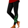 thumbnail image 2 of BOOMILK St. Patrick's Day Leggings for Women Trendy Shamrock Print High Waisted Stretch Legging Plus Size Workout Yoga Pants, 2 of 4