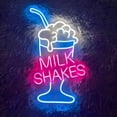 thumbnail image 4 of Handmadetneonsign Milkshake Neon Sign, Milkshake Light Wall Art Decor, Home Coffee Bar Pub Wall Decor 36817, 4 of 5
