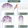 thumbnail image 5 of Purple Eucalyptus Arch Backdrop Cover, Spandex Fitted Wedding Arch Cover, Spring Botanical Plant Aesthetic Round Top Stand Covers for Birthday Ceremony Bridal Shower Party Decor 4x1.65 Ft, 5 of 9
