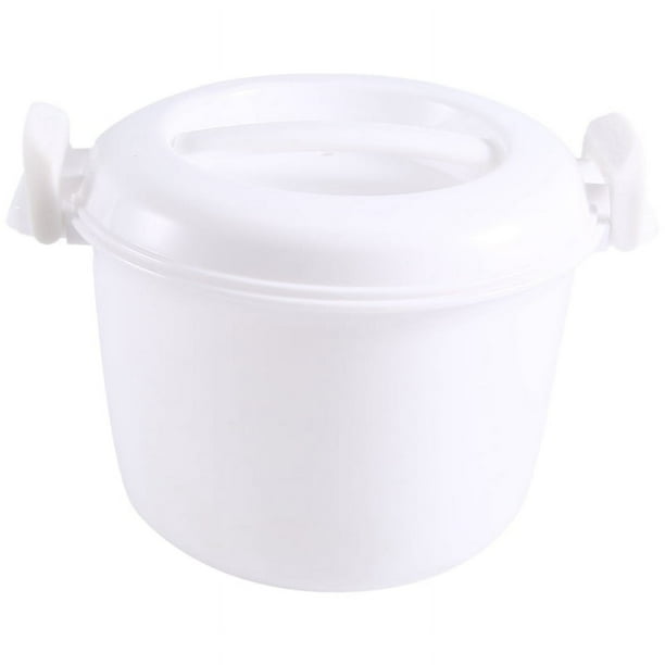 Olla arrocera multifunción para microondas, recipiente pequeño para almuerzo, utensilios de cocina para horno, 17,5 x 21 x 14 cm