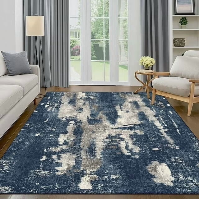 KUETH 5'x7' Area Rugs for Living Room, Ultra Thin Indoor Machine Washable Rugs for Bedroom Dining Room