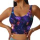 thumbnail image 1 of Balery Magic Colorful Forest Leaves Sujetadores deportivos con espalda cruzada para mujer, acolchados, sin costuras, de alto impacto, ideales para yoga, gimnasio, entrenamiento y fitness.-X-Large, 1 of 8