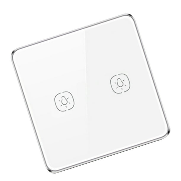 Cateissary Interruptor inteligente de luz Tuya ZigBee, interruptor de lámpara de Control táctil inalámbrico para oficina en casa, Panel de Control Electrónica blanco Tipo 2