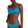 LAUNDRY BY SHELLI SEGAL Lace Trim Bralette, Enamel Blue, Small