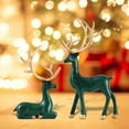 thumbnail image 4 of BMYJ Reindeer Figurine Set Black & Gold Decorative Deer Statues with Multiple Color Options for Indoor Home Decor Tabletop Offices Bedroom Living Room Shelf, Gifts, 4 of 6