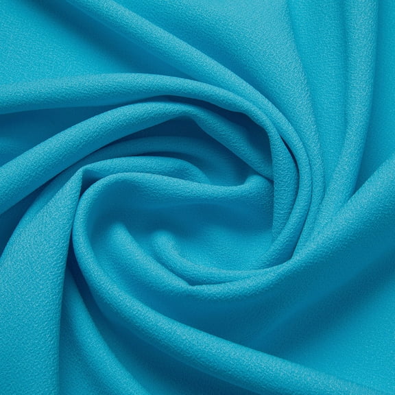 Zelouf Twizzle Crepe  , Sewing, DIY, Crafts Fabric by the Yard, Turquoise Stone, 3 Yard