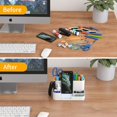 thumbnail image 3 of Office Desktop Storage Organizer ,Pen Holder,Pencil Cup,Sticky Note Tray,Paperclip Storage and Cosmetic Organizer., 3 of 5