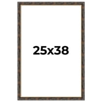 25x38 Frame Gold Real Wood Picture Frame Width 1.5 inches | Interior Frame Depth 0.5 inches |