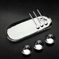 thumbnail image 1 of Ensemble de Condiments en Acier Inoxydable Martelé Poli 7 Pcs, 1 of 5