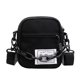 thumbnail image 2 of Bolso Bandolera Con Cadena para Mujer Bolso Lona para (negro), 2 of 9