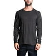 thumbnail image 3 of G-Style USA Men's Lightweight Cotton Blend Long Sleeve T-Shirt MTSC13161 - Charcoal - Small, 3 of 5