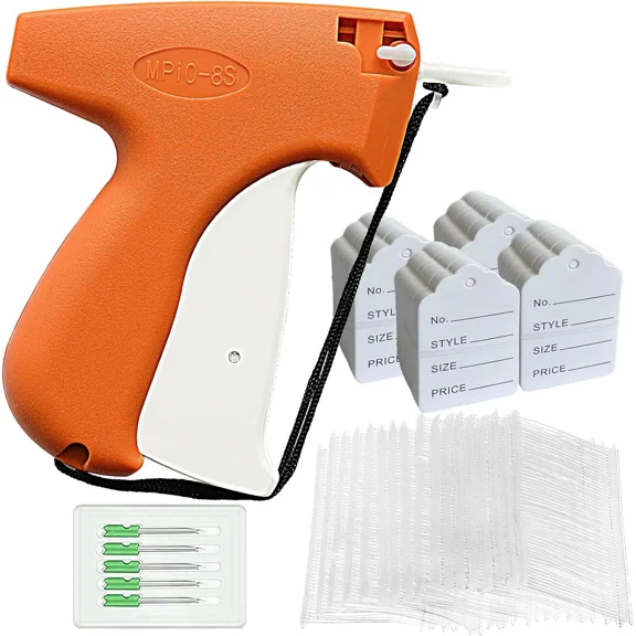 Tagging Gun Kit For Clothes With 1600 Barbs 400 Tags And 6 Needles
