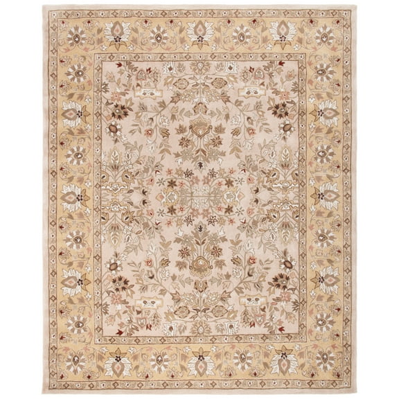 SAFAVIEH Total Performance Josh Oriental Area Rug, Ivory/Gold, 8' x 10'