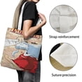 thumbnail image 3 of Inuyasha Bolso de tela con estampado de lienzo para mujer, bolsa de compras reutilizable y estética, con cremallera interior, regalo para mujer, 35 × 40 cm., 3 of 6