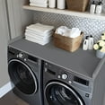 thumbnail image 3 of Kaboon Washer Dryer Countertop with Edge Rails, 27.5" x 54", Grey, 3 of 6