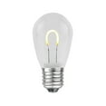 thumbnail image 2 of Novelty Lights Warm White S14 Hanging LED String Light Flex Filament Glass Replacement Bulbs E26 Medium Base 1 Watt, 2 of 7
