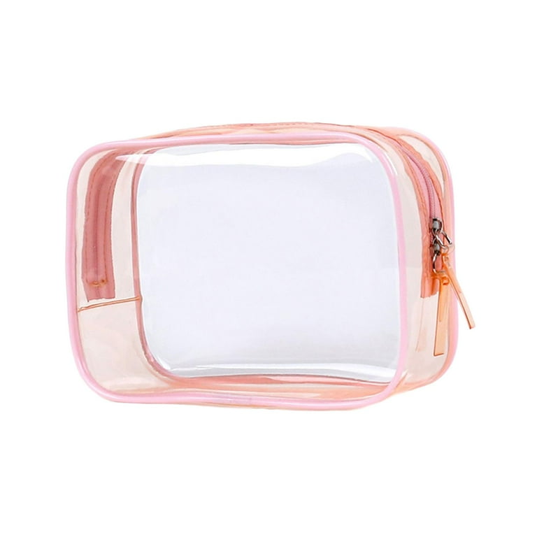 Clear Makeup Bag Clear Travel Bags for Toiletries Transparent Cosmetic Bag Portable Multifunction Women Girls Toiletry Bag Cosmetic Case Pink Walmart