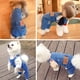 thumbnail image 5 of Ropa para mascotas Jeans lavados Jeans elásticos cómodos Tirantes para mascotas, 5 of 5