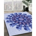 thumbnail image 2 of Ahgly Company Indoor Round Patterned Royal Blue Area Rugs, 8' Round, 2 of 6
