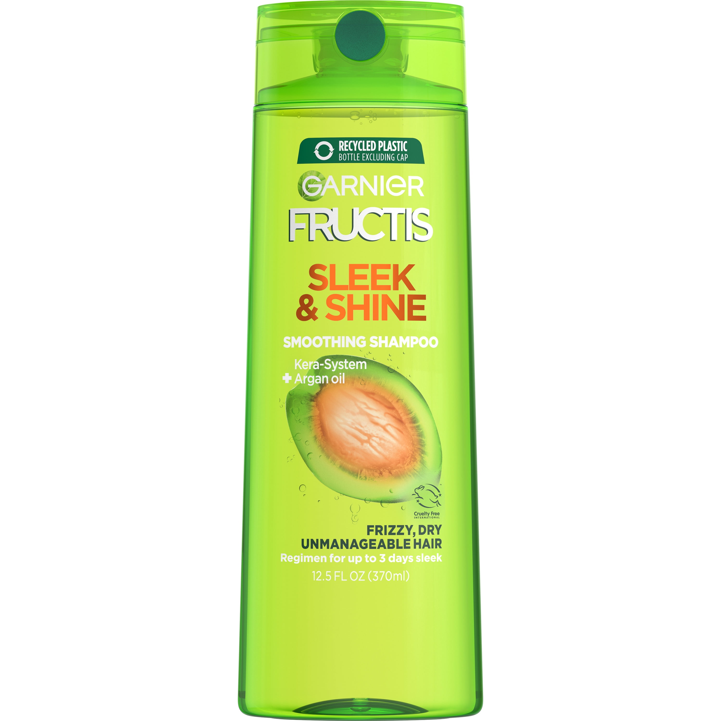 Garnier Fructis Sleek & Shine Fortifying Shampoo for Frizzy, Dry Hair, 12.5 fl oz