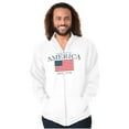 thumbnail image 4 of Americana Classic United States Flag Hoodie Sweatshirt Women Men Brisco Brands S, 4 of 6