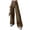 Brown_002, variant on Cargo Pants Women Casual Loose Fit Elastic Drawstring Straight Leg Pants 2026 New Fashion Hiking High Waist Trousers With-Pockets Brown XL