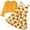 Yellow Sunflowers, variant on Lanbubble Toddler Girls Dresses with Ruffle Cardigan, 2‑Piece Fall Outfits for 3‑7T