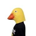 thumbnail image 4 of Máscara de lujo de la novedad de Halloween Máscara de cabeza de pato Máscara de animal de látex Amarillo Adepaton 221173, 4 of 9