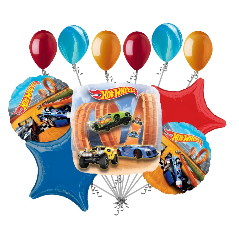 Ariel 60 Pc Hot Wheels Birthday Party Tableware Girls Supplies Sydney Balloon Banner 