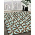 thumbnail image 2 of Ahgly Company Indoor Rectangle Patterned Tiffany Blue Area Rugs, 6' x 9', 2 of 6