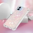 thumbnail image 4 of Slim Fit Phone Case for Samsung Galaxy A04E, Case for Galaxy M04, Case for Galaxy F04,Glitter Liquid Quicksand Effect Silicone Soft TPU Case for Galaxy A04E/M04/F04,LSWT Pink, 4 of 6